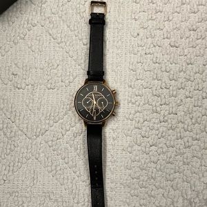 Olivia Burton watch with leather band